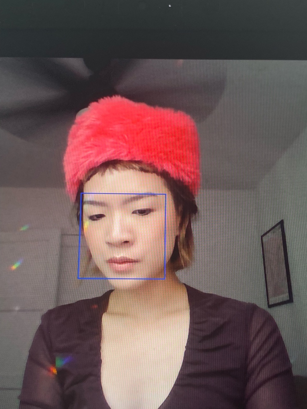 Vintage HOT PINK Faux Fur Pom Hat - Women's Accessory